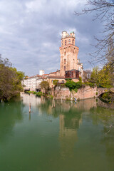 Fototapeta na wymiar La Specola is a 14th-century tower in Padua, Veneto, Italy