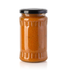 bbq sauce in glass jar