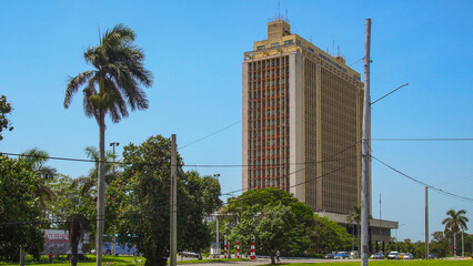 High hotel seen from the Malecon, Havana.