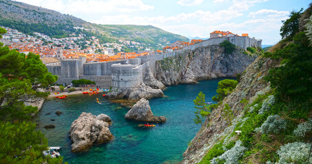 Dubrovnik city landscape- Croatia destination travel or vacation