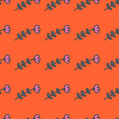 Simple little flower seamless pattern. Cute children floral wallpaper.