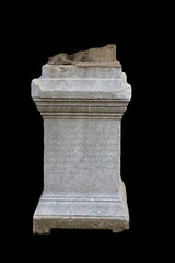 Elements of architectural decorations of buildings, columns and tops, arches and gypsum stucco...