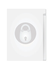 Locked folder. safety concept. vector