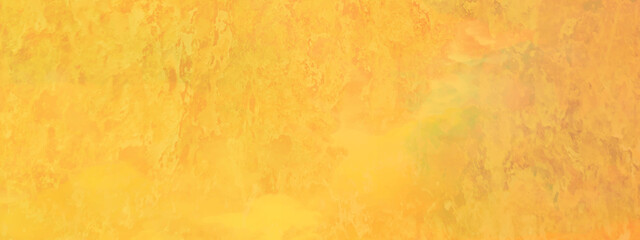 Abstract yellow or orange marble texture with watercolors, Painted grunge texture with space, decorative painted wall background for creative design.