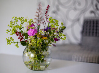 flowers in a vase on the table!!
