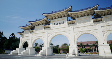 Fototapeta na wymiar Chiang Kai shek Memorial Hall in Taiwan
