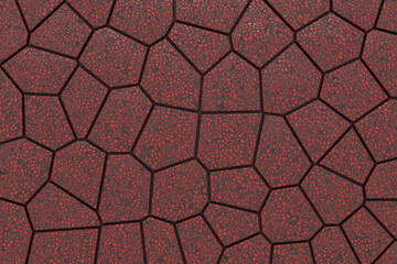 Abstract background of Voronoi texture. 3D rendering.