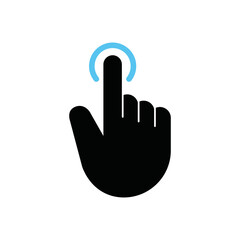 Finger touch screen gesture, Vector.