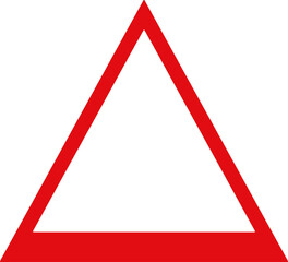 design of traffic signs and warnings red and white coloured icon illustration 