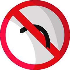 design of traffic signs and warnings red and white coloured icon illustration 