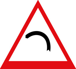 design of traffic signs and warnings red and white coloured icon illustration 