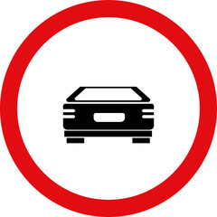 design of traffic signs and warnings red and white coloured icon illustration 