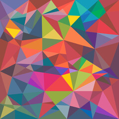 Geometric colorful background. Mosaic with triangles