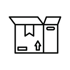 Box icon. packaging sign. vector illustration