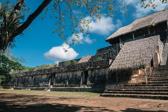 Maya Ruins at Ek balam in the jungle of Yucatan