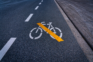 Ende des Fahrradweges