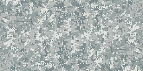 Pixel camouflage for a soldier army uniform. Modern camo fabric design. Digital military vector background.