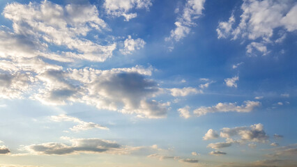 Fototapeta premium blue sky with clouds nature cloudscape