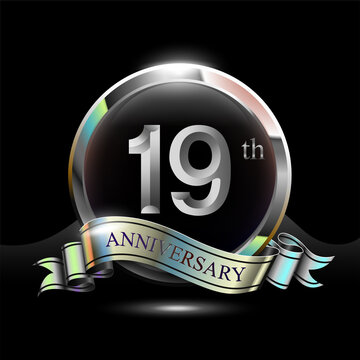 19th silver anniversary logo
