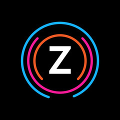 Technology logo design with Z letter concept. Letter Z technology logo Design. Abstract Network Logo Design.