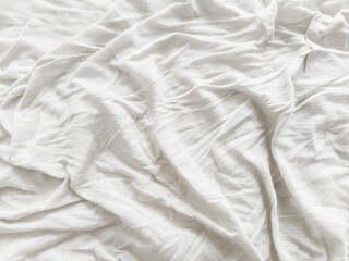 Abstract image of crumpled bed sheet as background