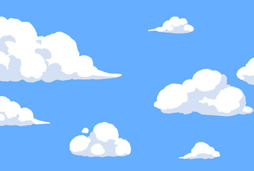 背景素材_青空と雲