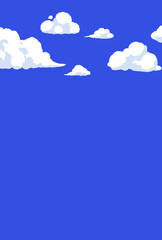 背景素材_青空と雲