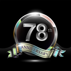 78th silver anniversary logo