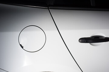 white car, tank for refueling