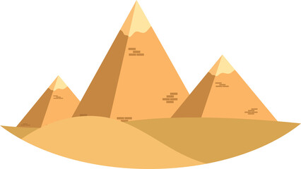 Egyptian pyramid clipart design illustration