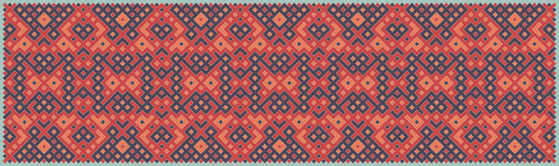 Multicolor truchet tiling connections illustration