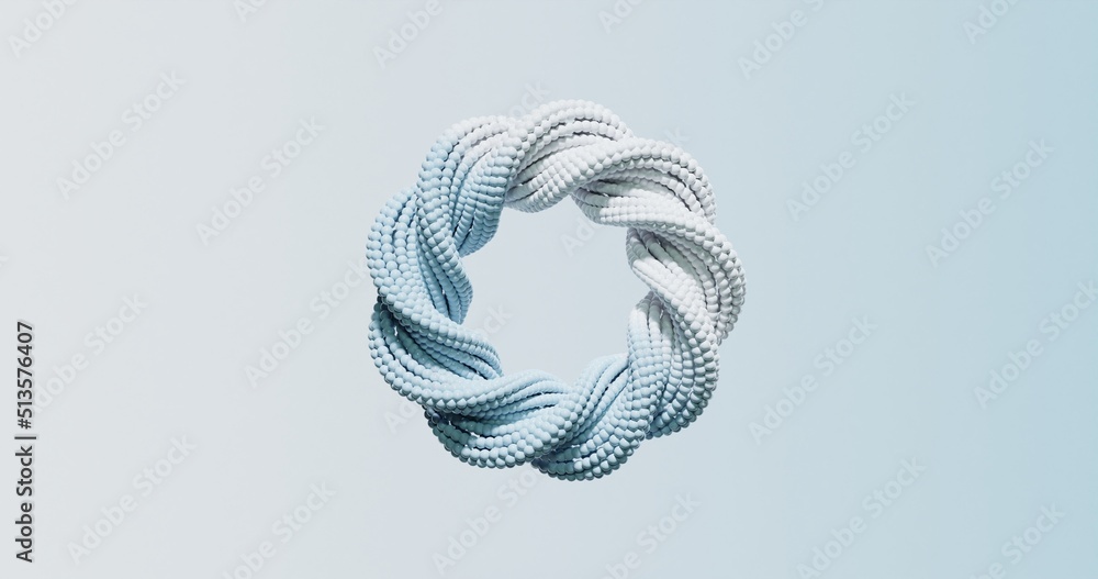 Poster abstract form 3d rendering of smooth surface bubbles. striped modern background design for poster, c
