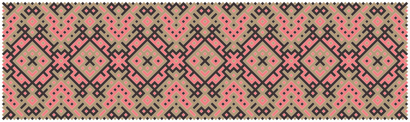 Multicolor truchet tiling connections illustration