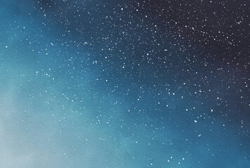 Obraz premium 背景素材_水彩テクスチャ_星空