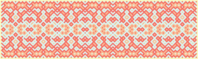 Multicolor truchet tiling connections illustration