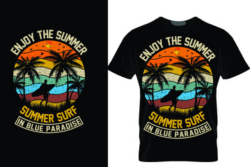 enjoy the summer  summer surf in  blue paradise