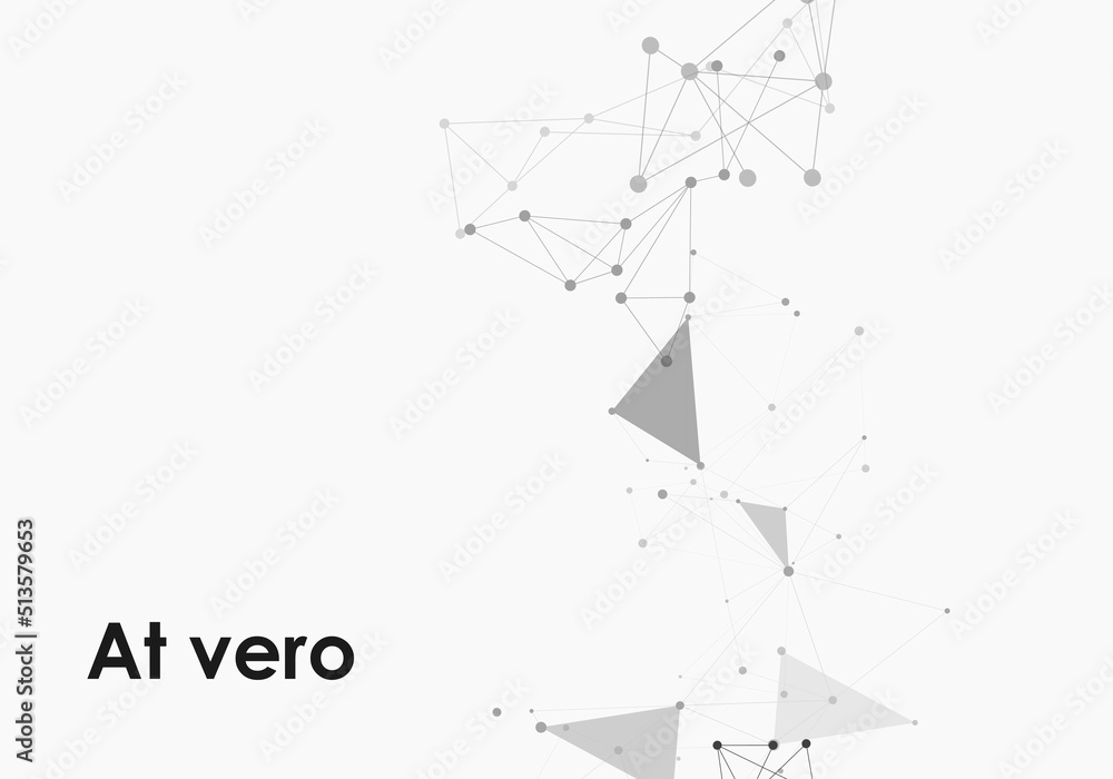 Poster vector molecular abstract template with connected dot and line. chemistry atom element connection. n