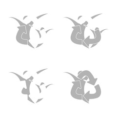 people icons, freedom and ecology concept, vector illustration