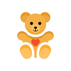 teddy bear icon, vector illustration
