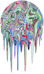 Colorful abstract expressionist digital painting background, contemporary art, modern art