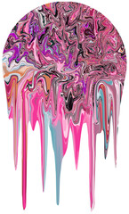 Colorful abstract expressionist digital painting background, contemporary art, modern art