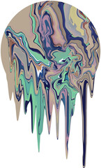 Colorful abstract expressionist digital painting background, contemporary art, modern art