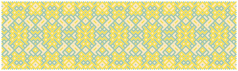 Multicolor truchet tiling connections illustration