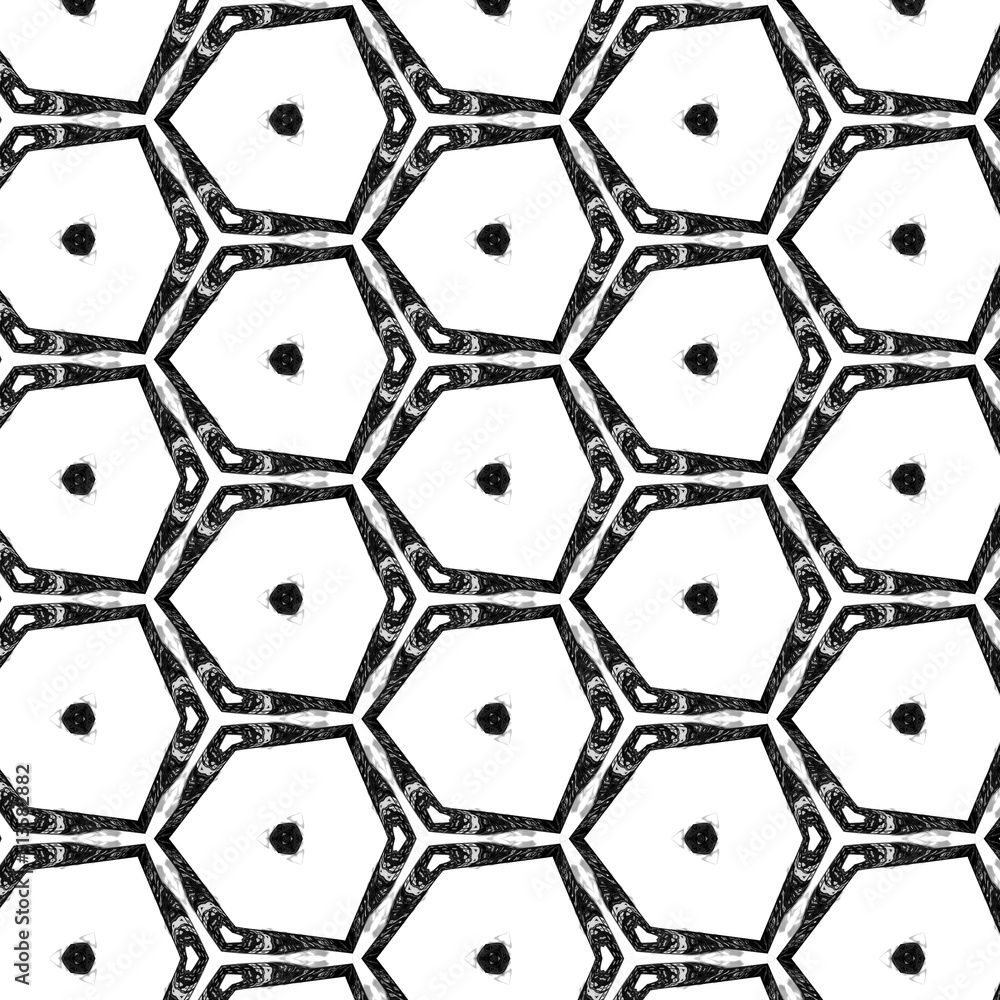 Poster abstract black and white background with blurred symmetrical pattern