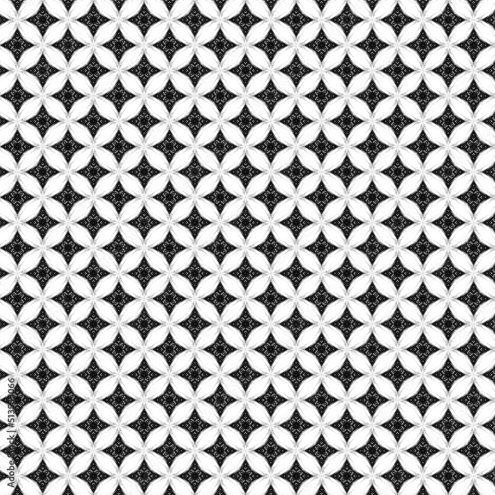 Poster abstract black and white background with blurred symmetrical pattern