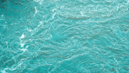 Close-Up view of turbulent water surface.