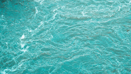 Close-Up view of turbulent water surface.