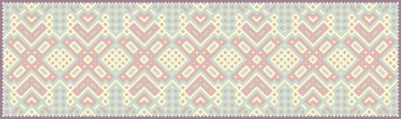 Multicolor truchet tiling connections illustration