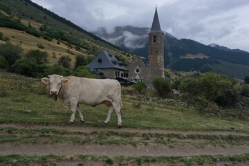 Beautiful monastery in the Vall d'aran