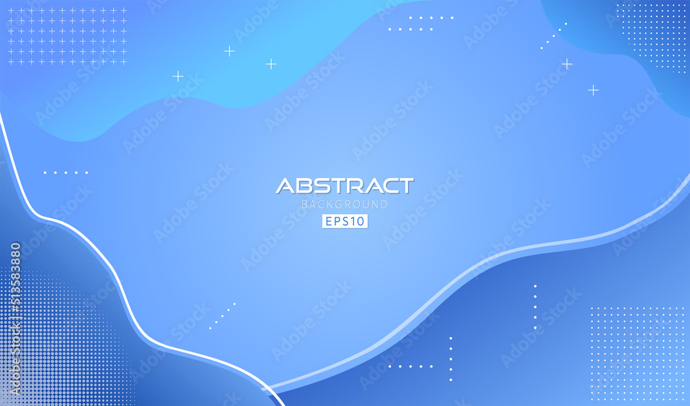 Fototapete blue abstract modern background. minimal abstract composition with liquid splash style shapes and dy